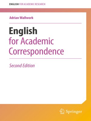 cover image of English for Academic Correspondence